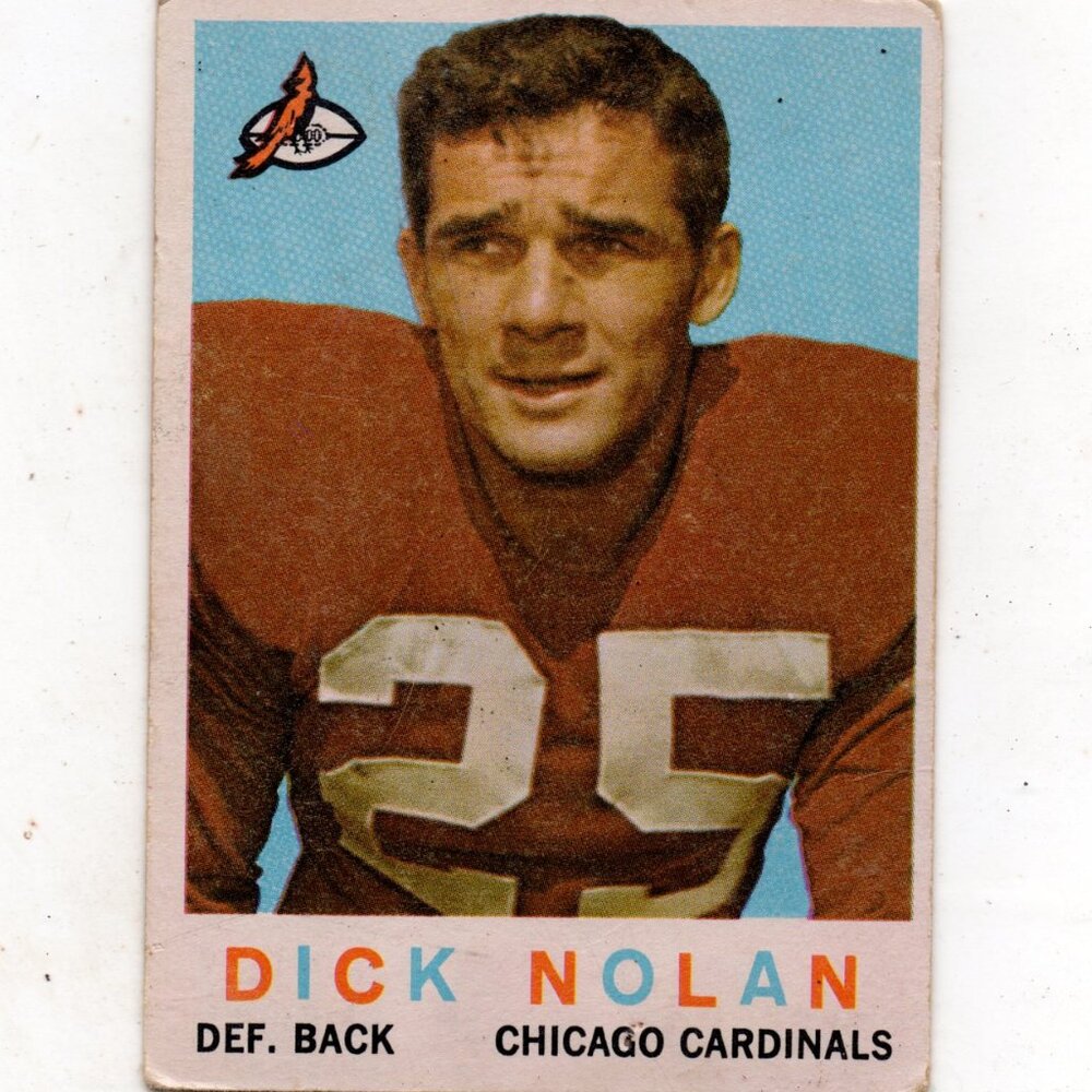 Vintage Football Card - 1959 Topps Dick Nolan Chicago Cardinals #32